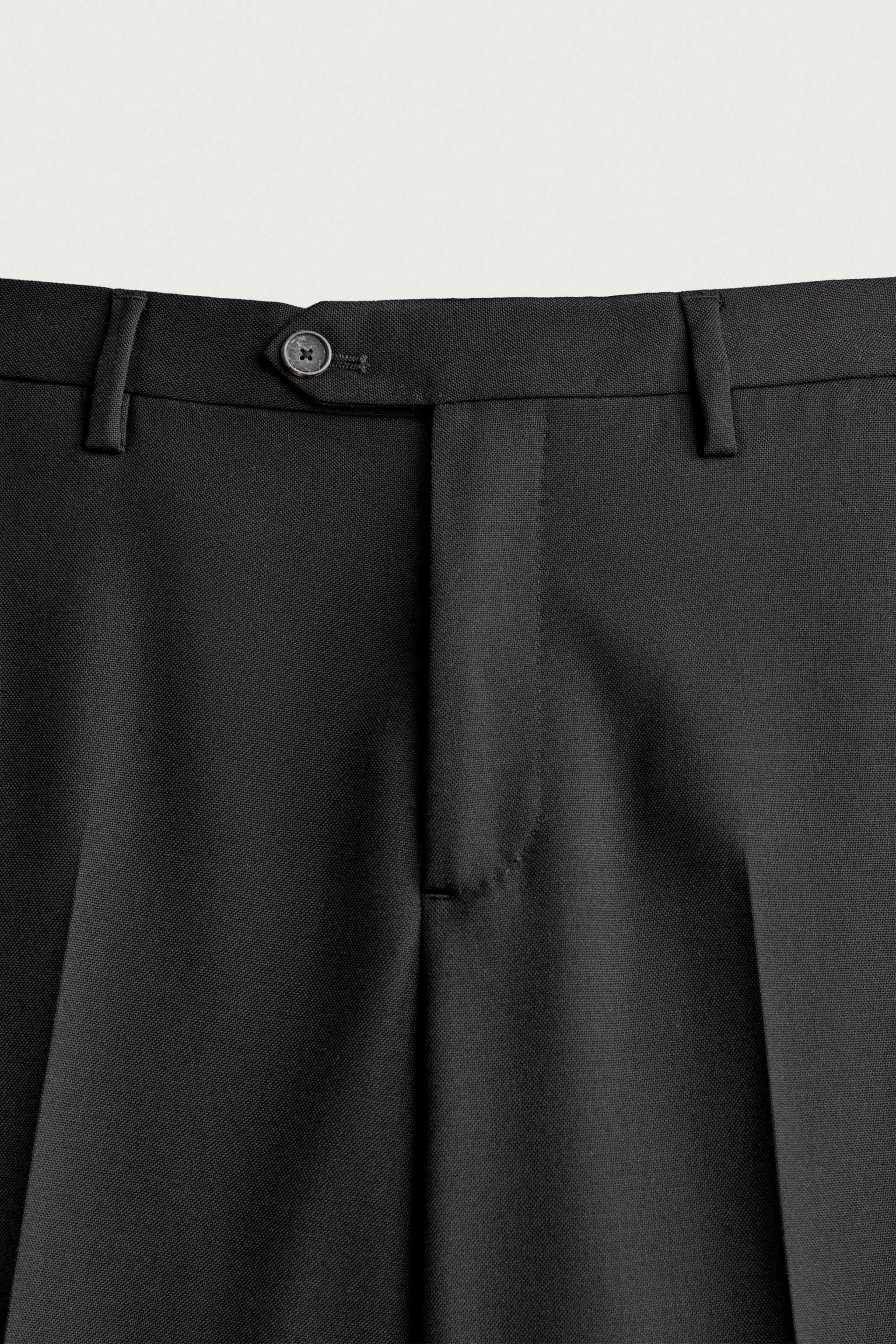 100% WOOL SUIT PANTS